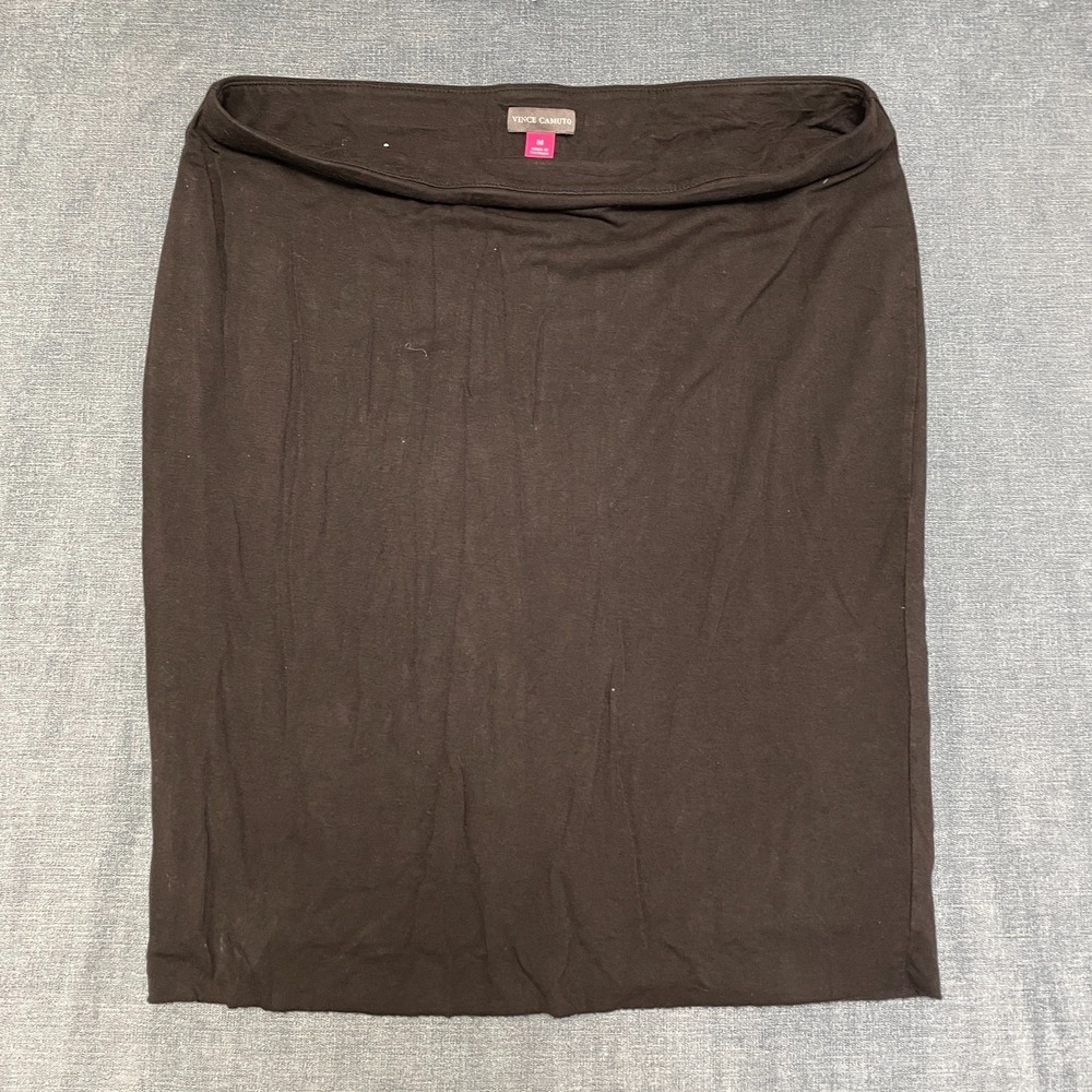 Vince Camuto Straight & Pencil Skirt Women Medium Black Classic Dark Wash Summer